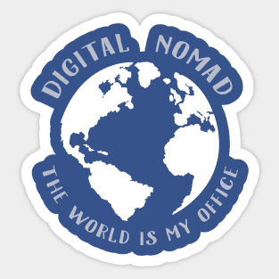 The world is my office Sticker